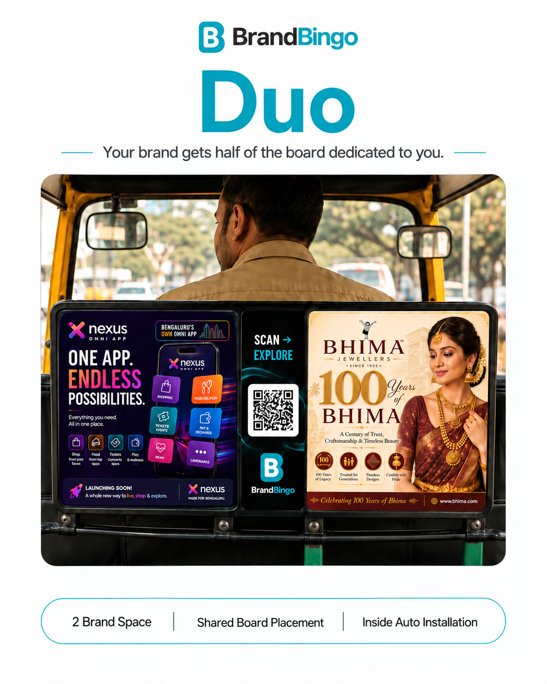 Duo: two brands share one board inside the auto