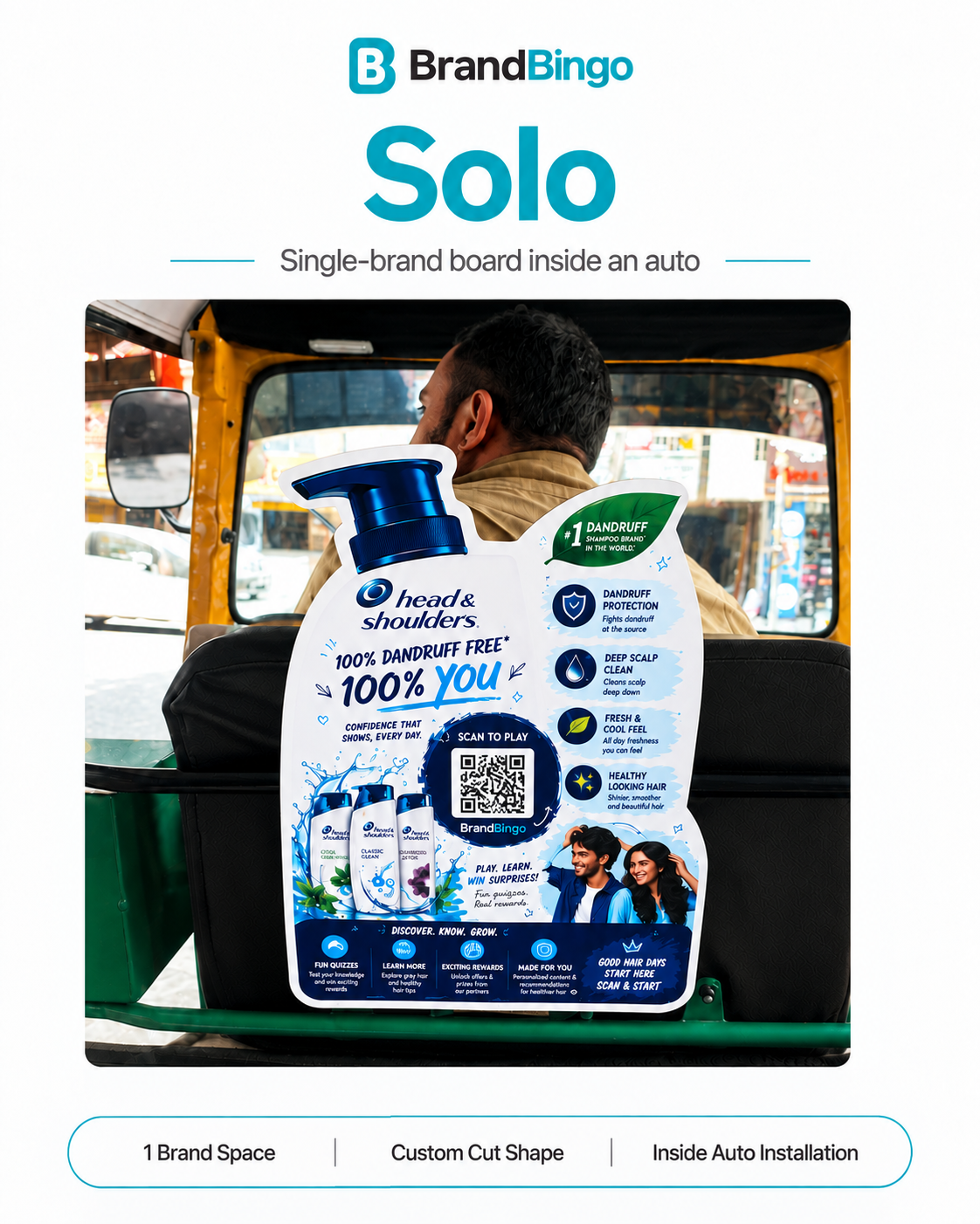 Solo: one brand takes the full custom-cut board inside the auto